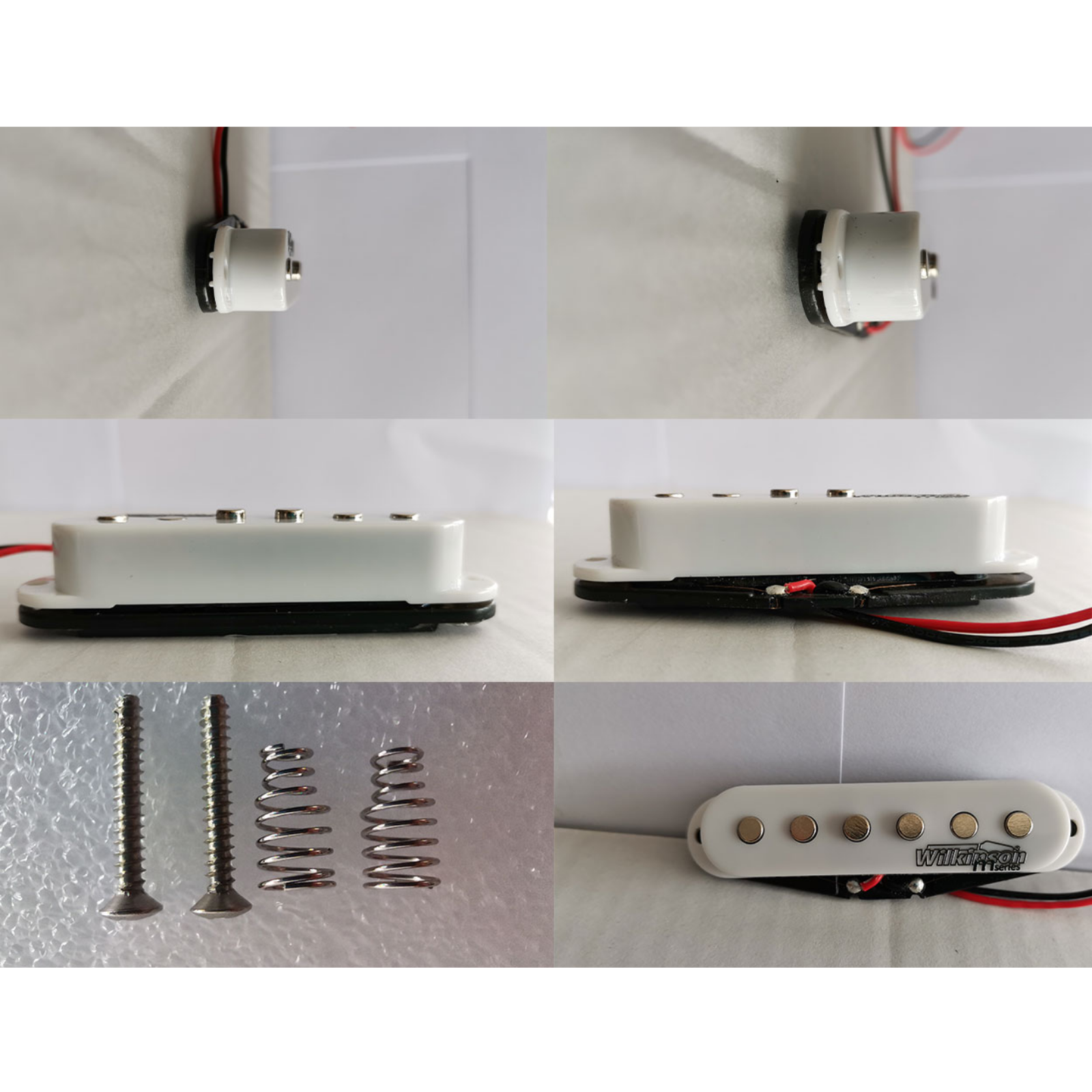 WILKINSON PICKUPS BRIDGE SINGLE COIL WITH LOWGAUSS CERAMIC COLOR WHITE FOR STRATOCASTER ELECTRIC GUITAR, WILKINSON, PICKUPS & PARTS, wilkinson-pickups-parts-wovsb, ZOSO MUSIC SDN BHD
