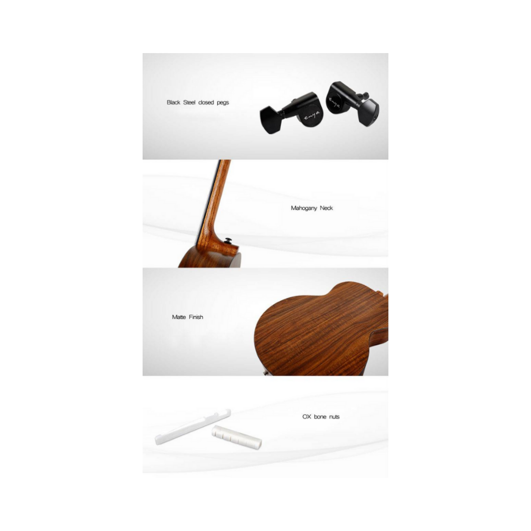 Enya ED-X1 41" Acoustic Guitar HPL Koa Body With Bag And Accessories | ENYA , Zoso Music