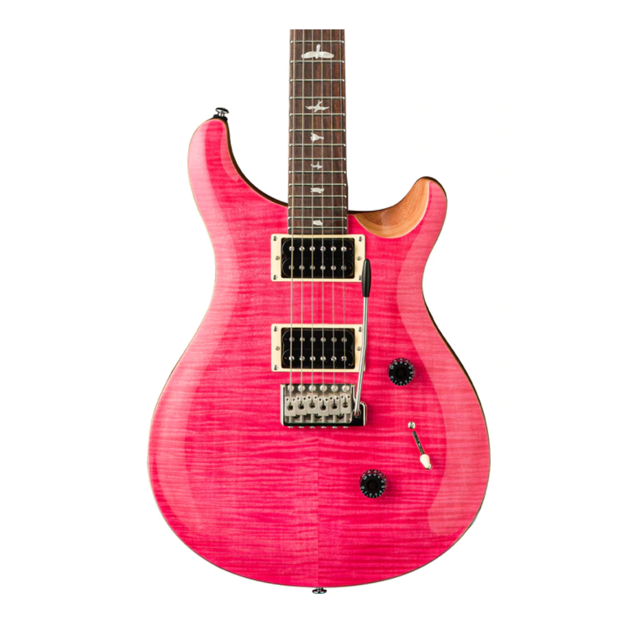 PRS SE Custom 24 Electric Guitar w/Bag, Bonnie Pink/Natural Back |  PRS |  ELECTRIC GUITAR |  Zoso Music