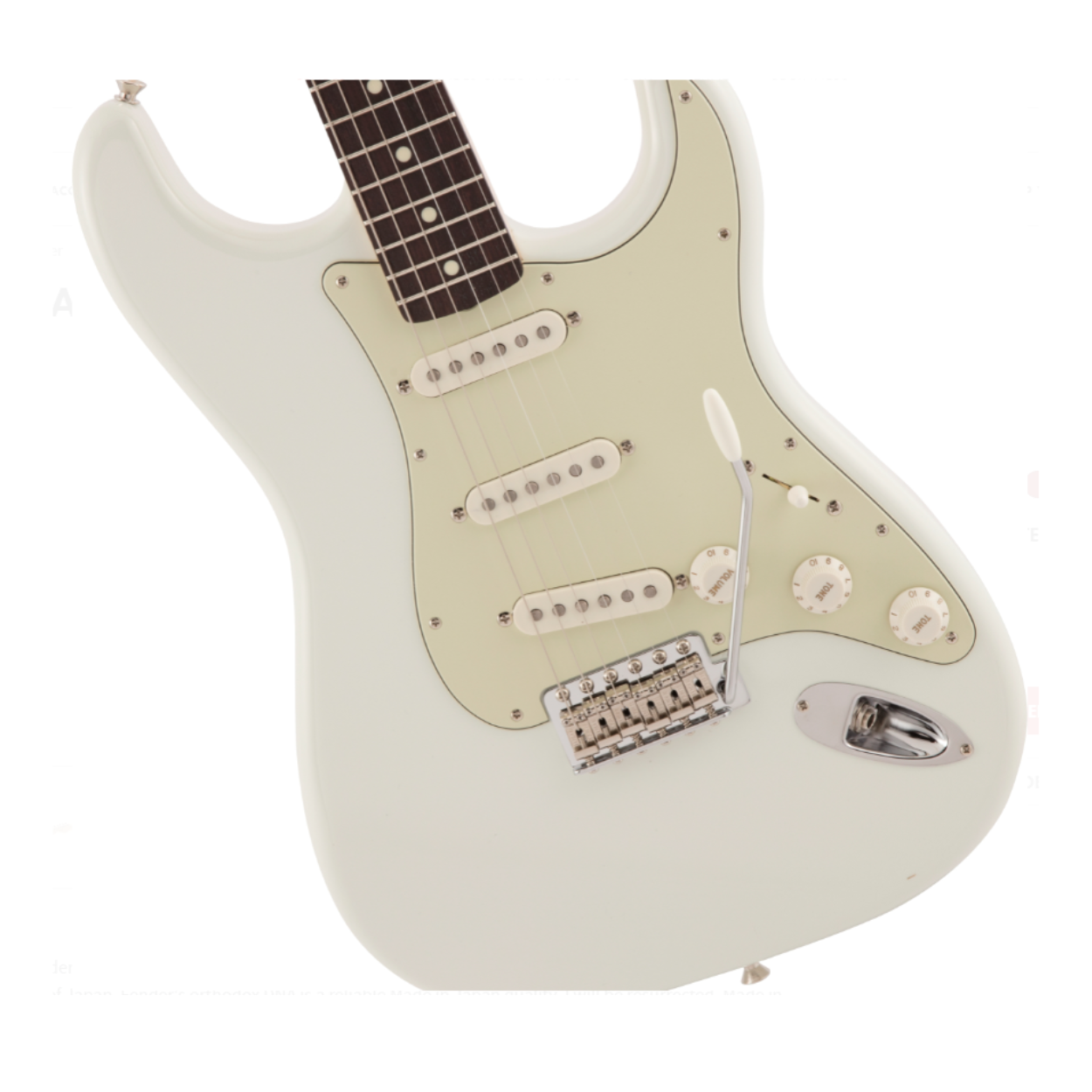 Fender Japan Traditional II 60s Stratocaster Electric Guitar, RW FB, Olympic White |  FENDER |  ELECTRIC GUITAR |  Zoso Music