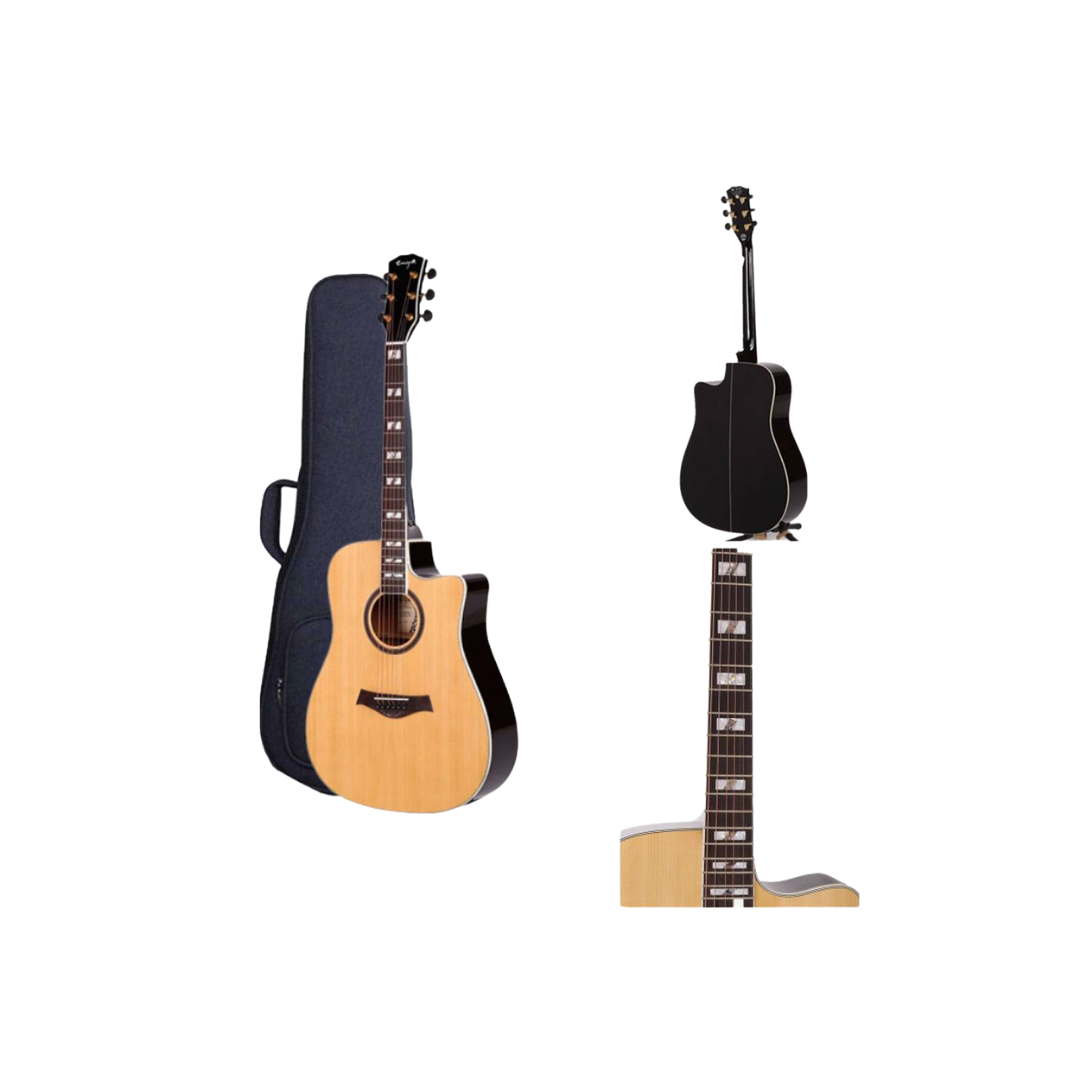 Enya ED-18NACe 41" Acoustic Guitar Aaa Englemann Spruce Top & Klt T1 EQ With Bag And Accessories | ENYA , Zoso Music