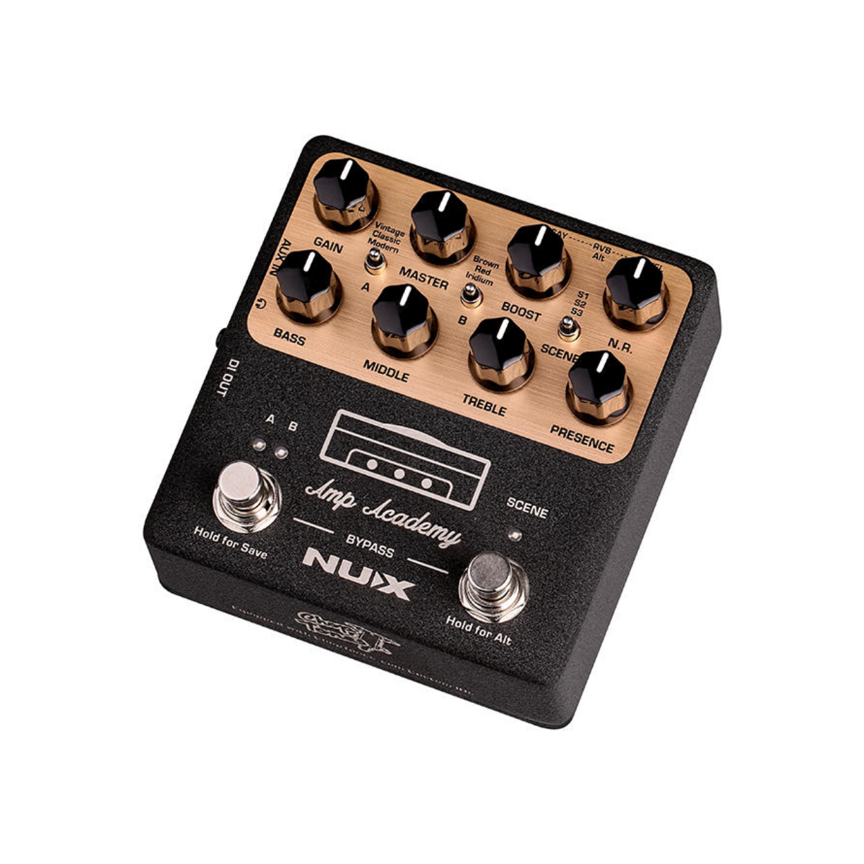 Nux NGS6 Amp Academy Stomp Box Amplifier Modeler Guitar Effect Pedal |  NUX |  EFFECTS |  Zoso Music