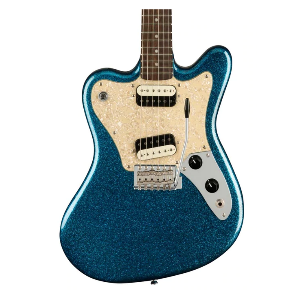 Squier Paranormal Series Super Sonic Electric Guitar, Blue Sparkle