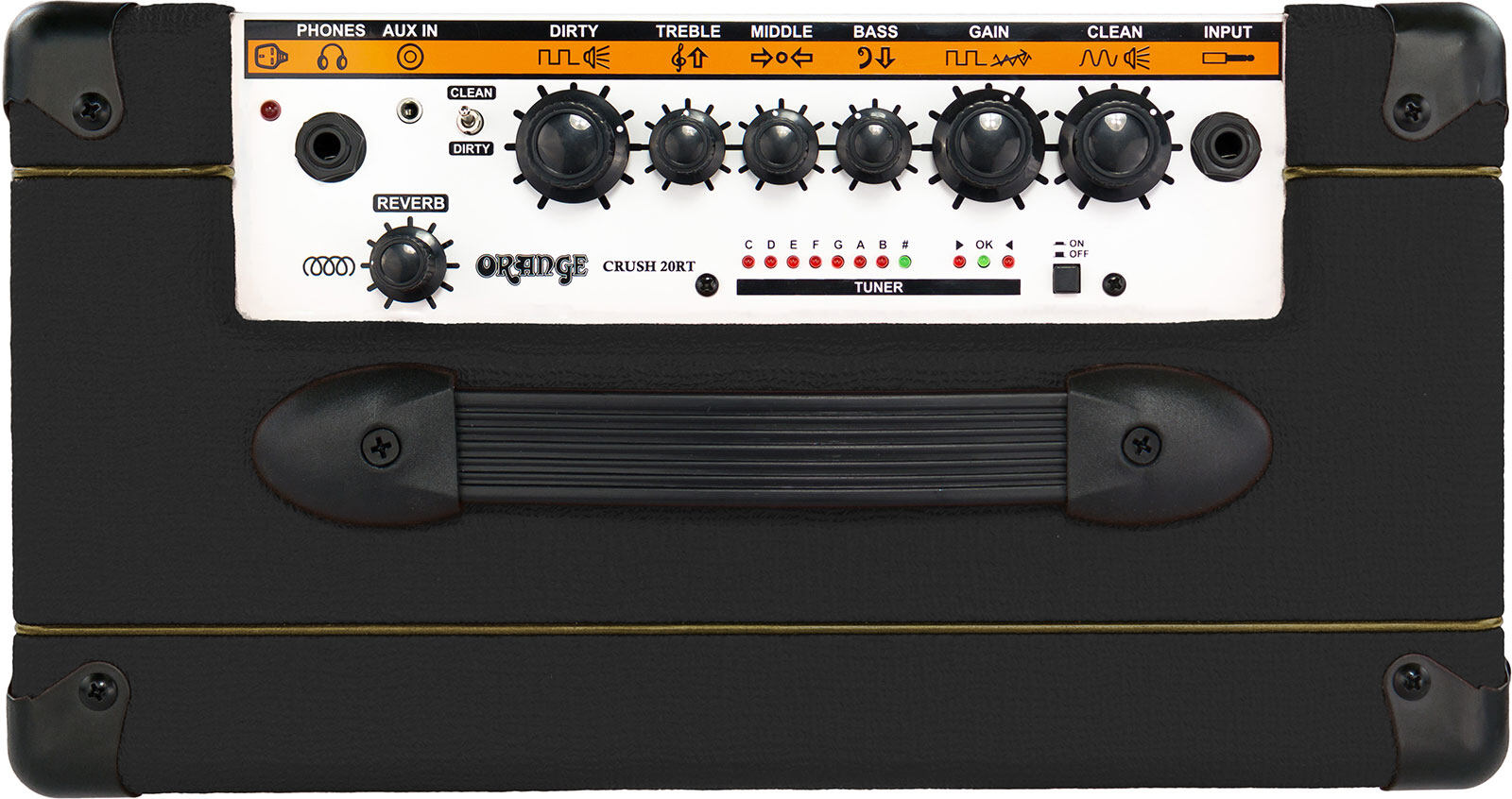 ORANGE CRUSH CR20RT ELECTRIC GUITAR AMP CRUSH 20WATT W/REVERB TUNER BLACK, ORANGE, GUITAR AMPLIFIER, orange-electric-amplifier-ora-crush-cr20rt-bk, ZOSO MUSIC SDN BHD