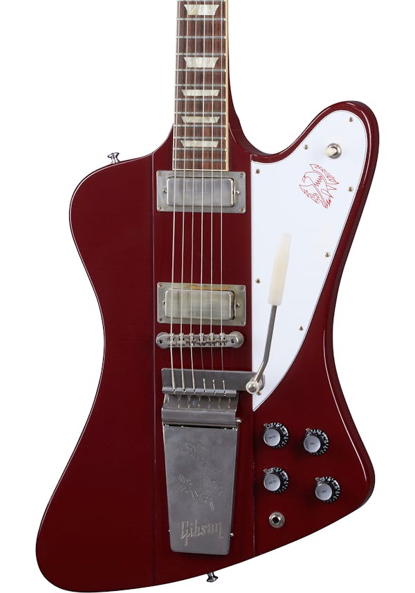 Gibson 1963 Firebird V w/ Maestro Vibrola Ultra Light Aged Electric Guitar, Ember Red (FB5ULEMNM1) |  GIBSON |  ELECTRIC GUITAR |  Zoso Music