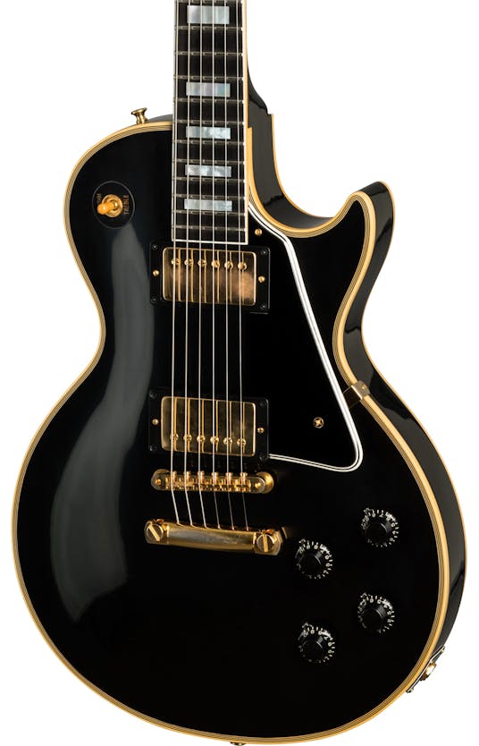 Gibson 1957 Les Paul Custom Reissue 2-Pickup VOS Electric Guitar, Ebony (-LPB57VOEBGH1)