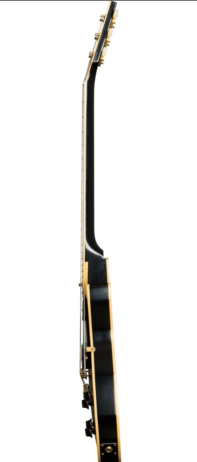 Gibson 1957 Les Paul Custom Reissue 2-Pickup VOS Electric Guitar, Ebony (-LPB57VOEBGH1)