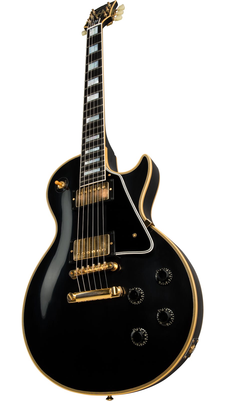 Gibson 1957 Les Paul Custom Reissue 2-Pickup VOS Electric Guitar, Ebony (-LPB57VOEBGH1)
