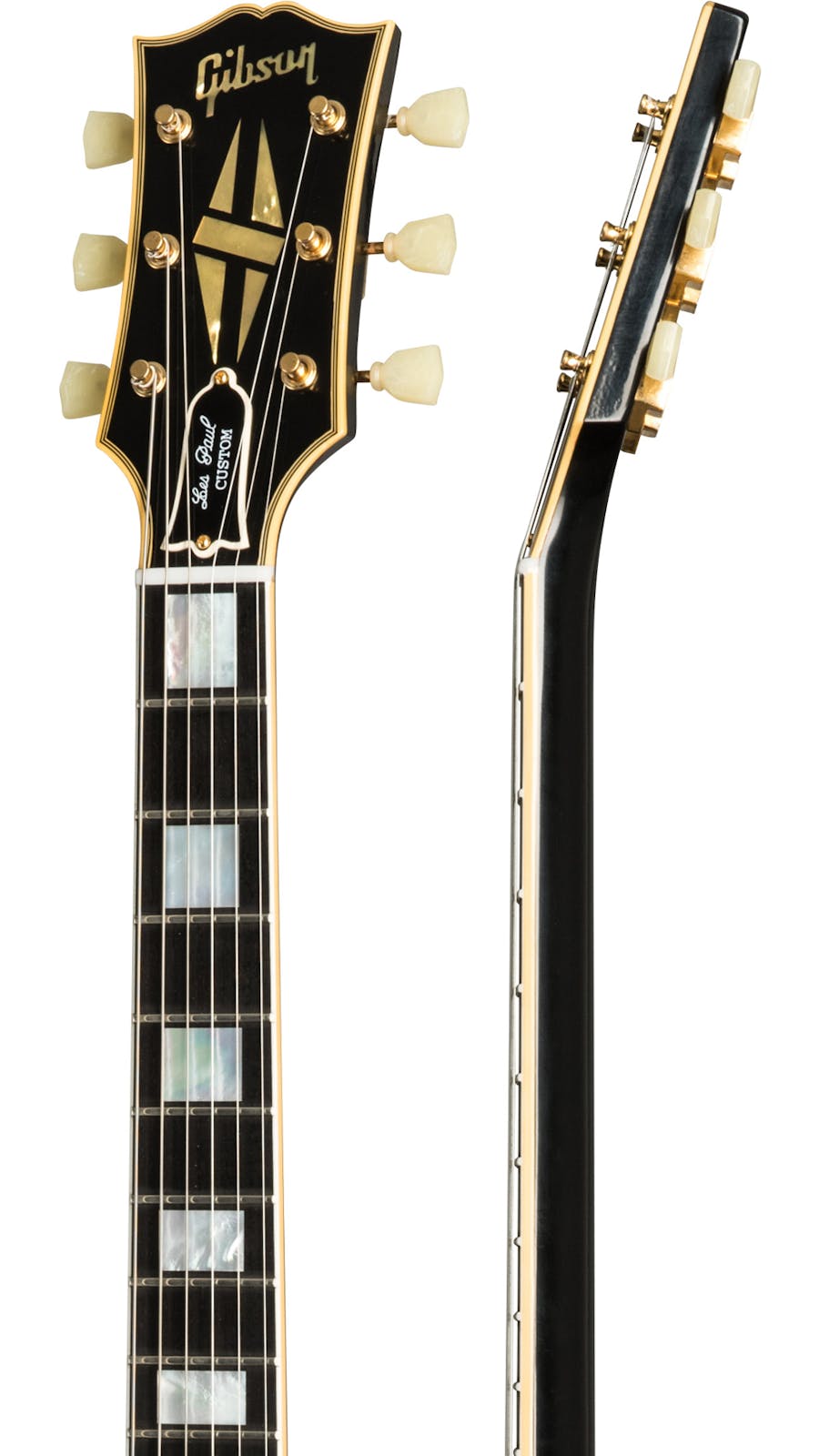 Gibson 1957 Les Paul Custom Reissue 2-Pickup VOS Electric Guitar, Ebony (-LPB57VOEBGH1)
