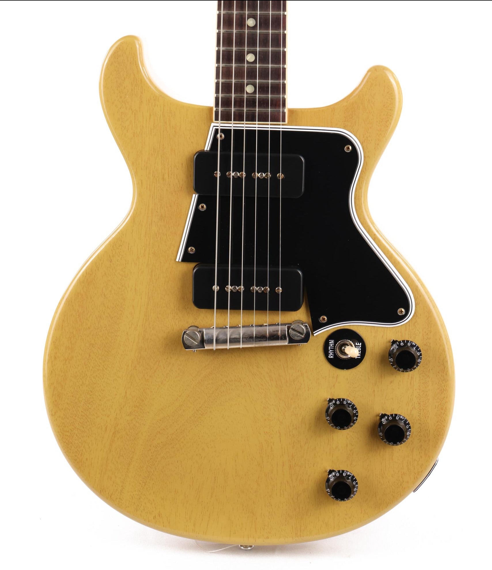 Gibson 1960 Les Paul Special Double Cut Reissue VOS Electric Guitar, TV Yellow (LPSPDC60VOTVNH1)