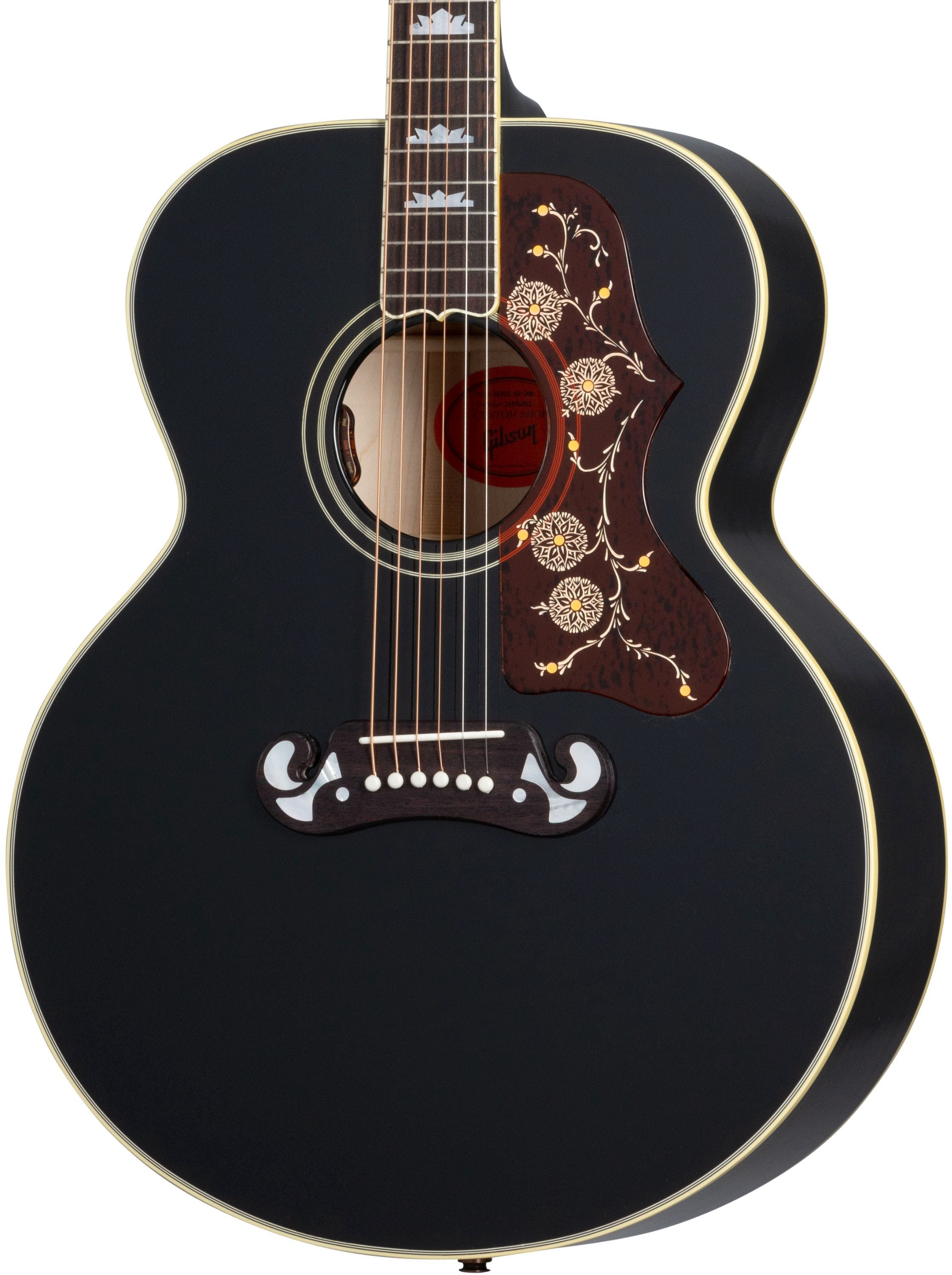 Gibson Elvis SJ-200 Acoustic Guitar, Ebony |  GIBSON |  ACOUSTIC GUITAR |  Zoso Music
