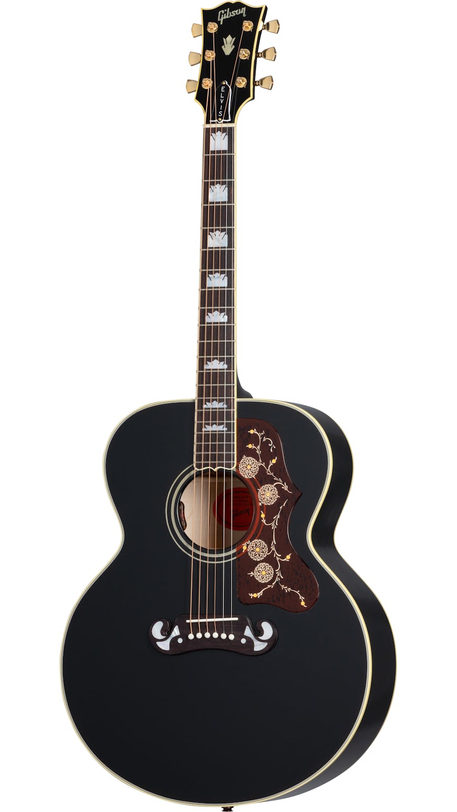 Gibson Elvis SJ-200 Acoustic Guitar, Ebony |  GIBSON |  ACOUSTIC GUITAR |  Zoso Music