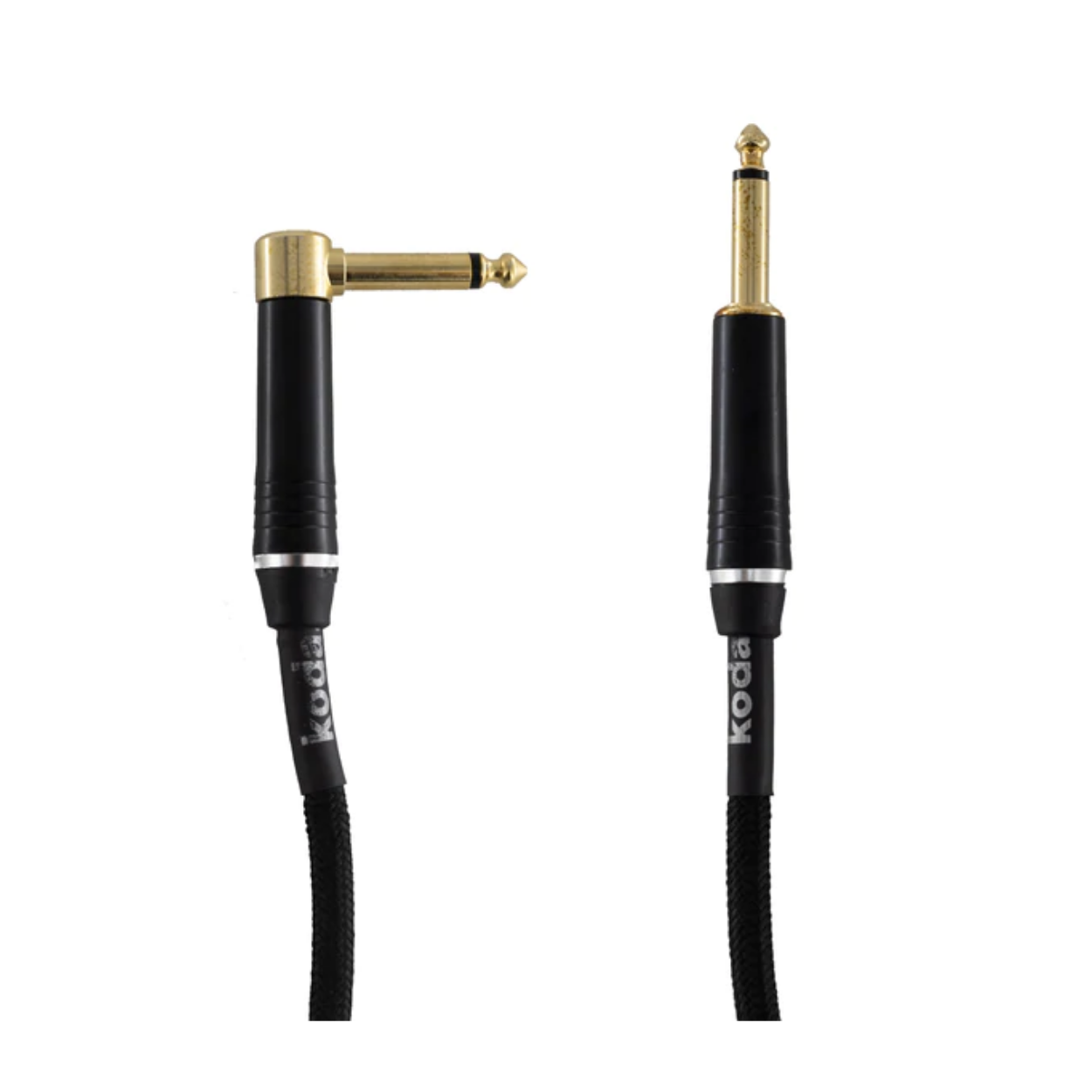 koda plus KIC10TW Straight-Angled Instrument Cable, 10ft, Black Tweed |  KODA |  CABLES |  Zoso Music