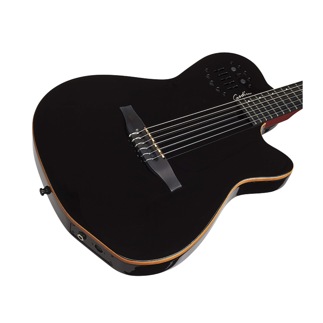 GODIN MULTIAC ACS NYLON CEDAR BLACK HG ELECTRIC CLASSICAL GUITAR