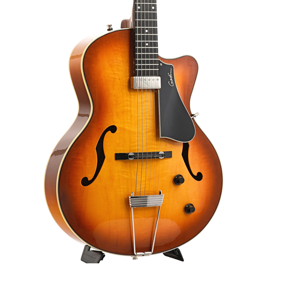 GODIN 5TH AVENUE JAZZ SUNBURST HG HOLLOWBODY ELECTRIC GUITAR |  GODIN GUITAR |  ELECTRIC GUITAR |  Zoso Music