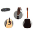 Enya ED-Q1e 41" Acoustic Guitar Solid Sitka Spruce Top &amp; Transacoustic Pickup With Bag And Accessories | ENYA , Zoso Music
