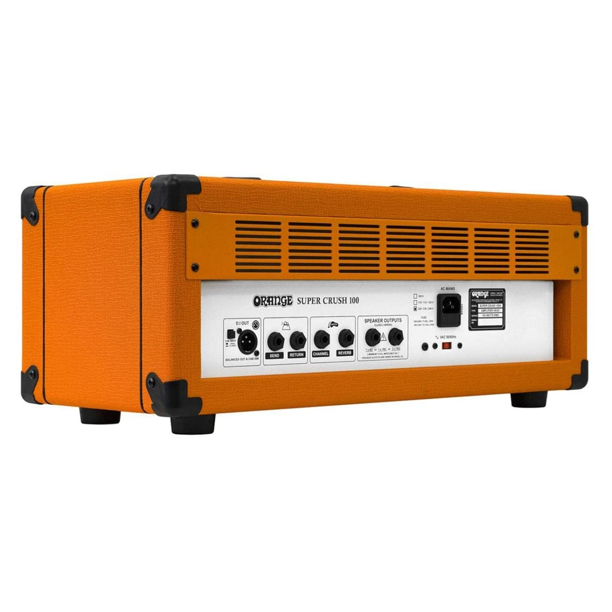 Orange Super Crush 100h  Electric Guitar Amp Head 100watts Solid State Head |  ORANGE |  Musical Instrument Amplifiers |  Zoso Music