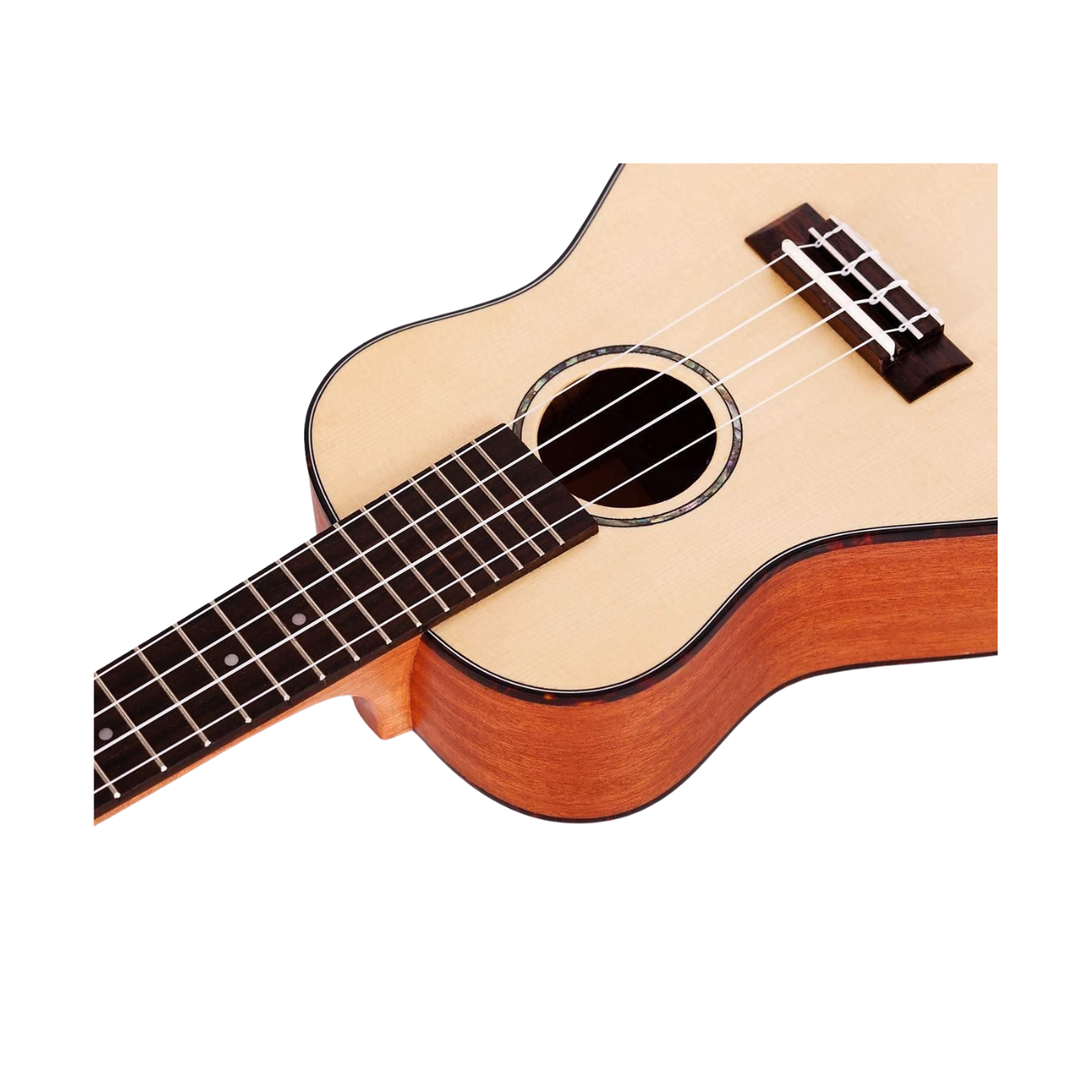 KAKA 21IN UKULELE SOPRANO SOLID TOP KUS-28D (W/BAG)