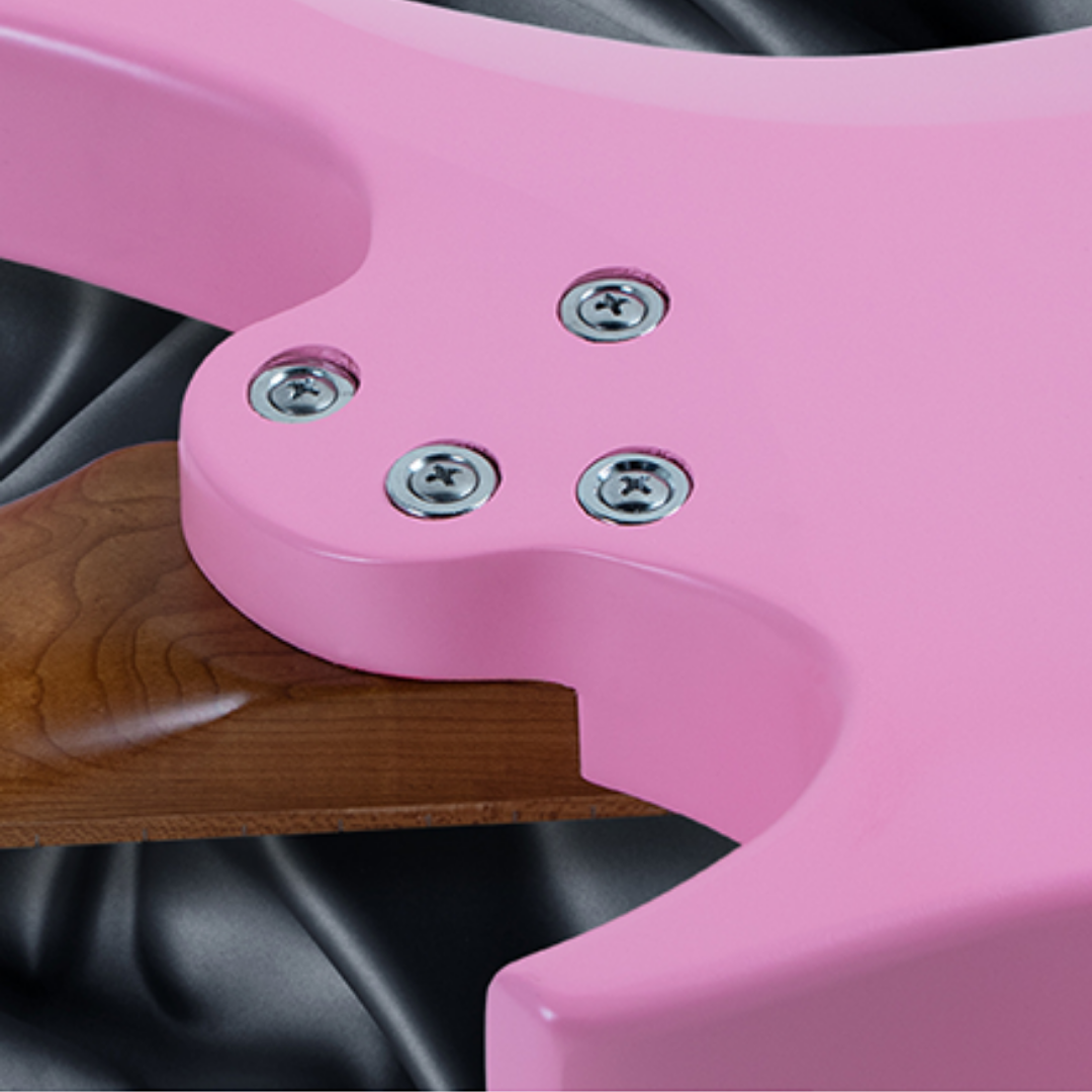 J&D DX100 ELECTRIC GUITAR ROASTED MAPLE NECK, PINK, J&D, ELECTRIC GUITAR, j-d-dx100-electric-guitar-roasted-maple-neck-pink, ZOSO MUSIC SDN BHD