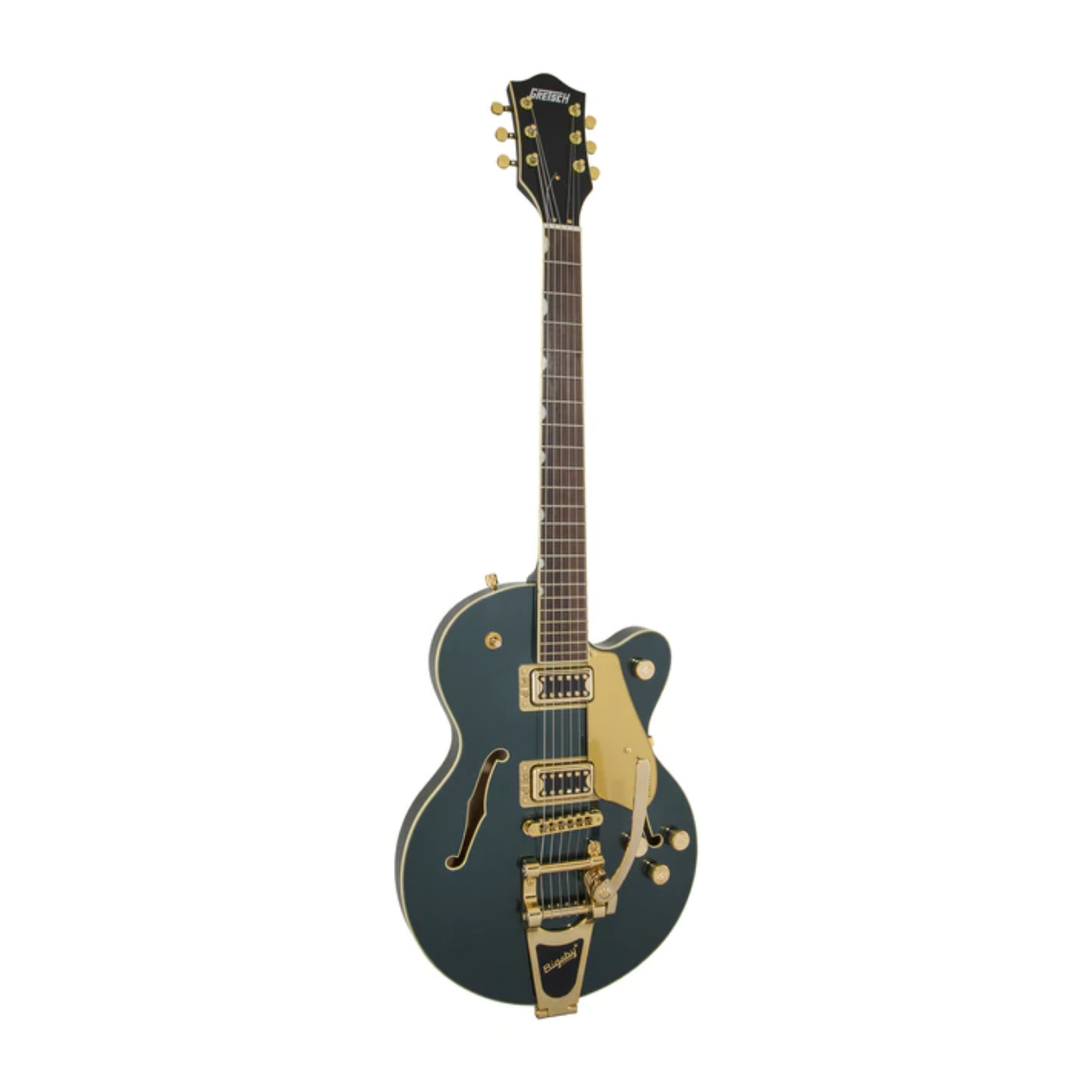 Gretsch G5655TG Electromatic Centre Block Jr Single-Cut Guitar with Bigsby, Cadillac Green |  GRETSCH |  ELECTRIC GUITAR |  Zoso Music