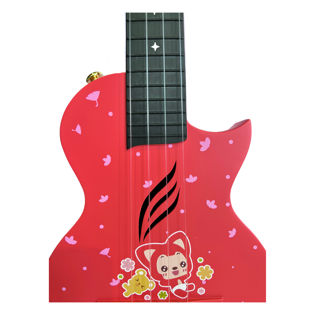 ENYA 23IN NOVA U SERIES CONCERT UKULELE ALI FOX CUSTOM RED (W/BAG,STRAP,STRING & CAPO)