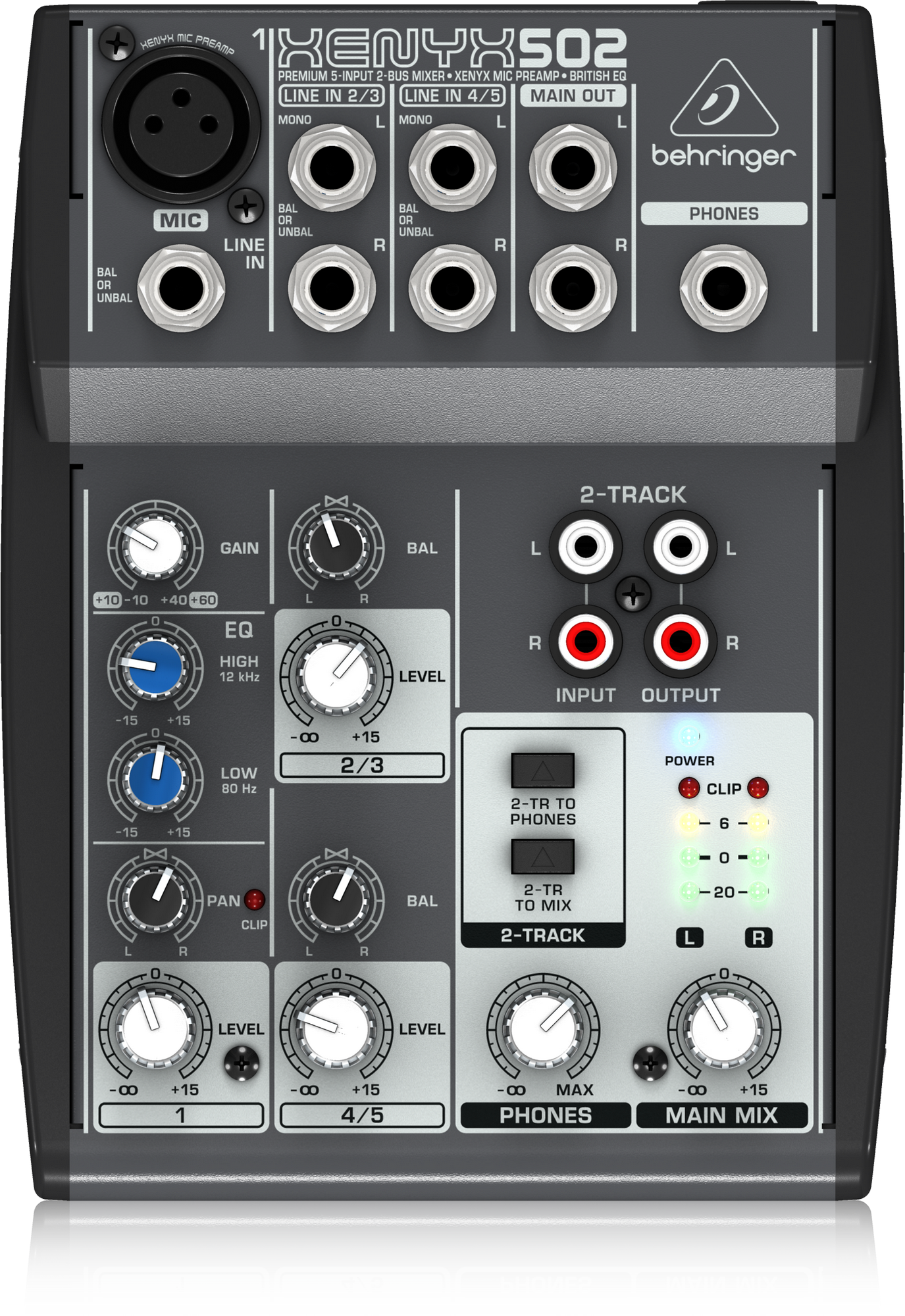Behringer Xenyx 502 Analog Mixer (Xenyx-502) | BEHRINGER , Zoso Music