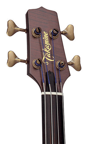 TAKAMINE TB10 PRO SERIES F-HOLE BASS ACOUSTIC-ELECTRIC GUITAR, CTP-3 PREAMP & HARD CASE (MADE IN JAPAN)