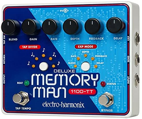 Electro-Harmonix Deluxe Memory Man 1100-TT Guitar Effects Pedal | ELECTRO-HARMONIX , Zoso Music