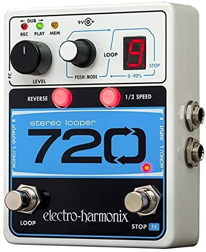 Electro-Harmonix 720 Stereo Looper Guitar Effects Pedal | ELECTRO-HARMONIX , Zoso Music