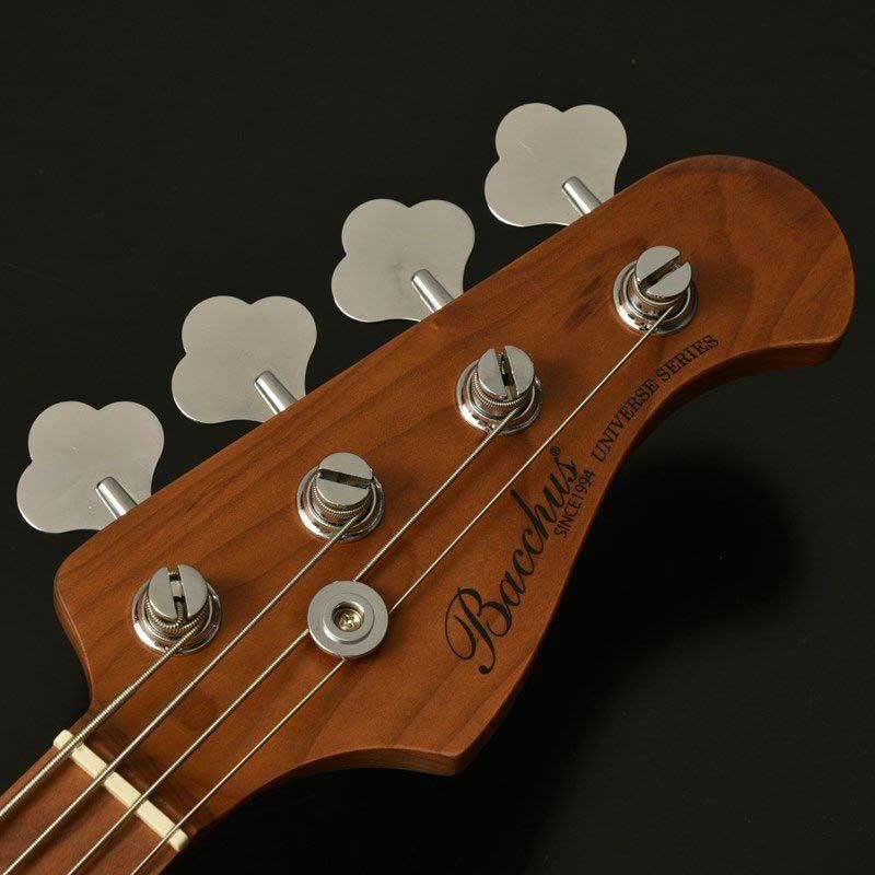 Bacchus Bjb-2-rsm/m-owh Universe Series Roasted Maple Electric Bass, Olympic White With Bag |  BACCHUS |  BASS GUITAR |  Zoso Music