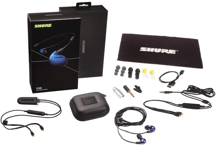 SHURE SE846 SOUND ISOLATING EARPHONES WITH COMMUNICATION CABLE - BLUE (SE-846 / SE-846)