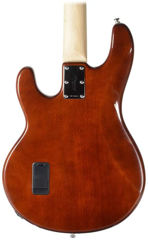 STERLING STINGRAY4 RAY34 QUILT MAPLE - AMBER COLOR, STERLING, BASS GUITAR, sterling-bass-guitar-ray34-qm, ZOSO MUSIC SDN BHD