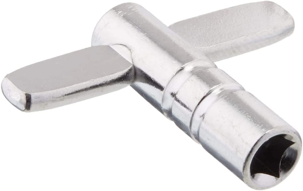 STANDARD DRUM TUNER WRENCH RATCHET KEY SILVER CHROME DK-1 (SEAMUSICAN), KM, DRUM ACCESSORIES, km-drum-accessories-km-dk-1, ZOSO MUSIC SDN BHD