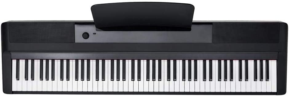 The ONE Nex Smart Piano With 88 Hammer Keys W/U-Shape Piano Stand (Black Color)