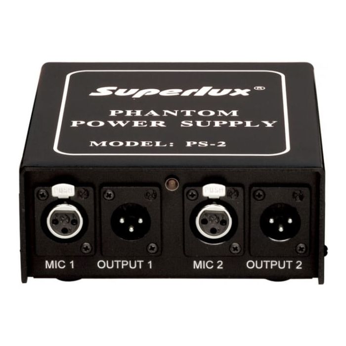 SUPERLUX PS2A PHANTOM POWER SUPPLY (UP TO 2 CONDENSER MICS 48-52V), SUPERLUX, PHANTOM POWER SUPPLY, superlux-phantom-power-supply-ps2a, ZOSO MUSIC SDN BHD