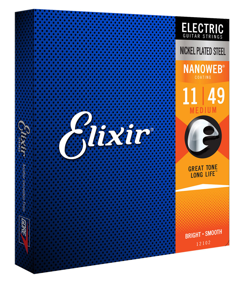 ELIXIR 12102 ANTIRUST MEDIUM NANOWEB ELECTRIC GUITAR STRING (011-049) | ELIXIR , Zoso Music