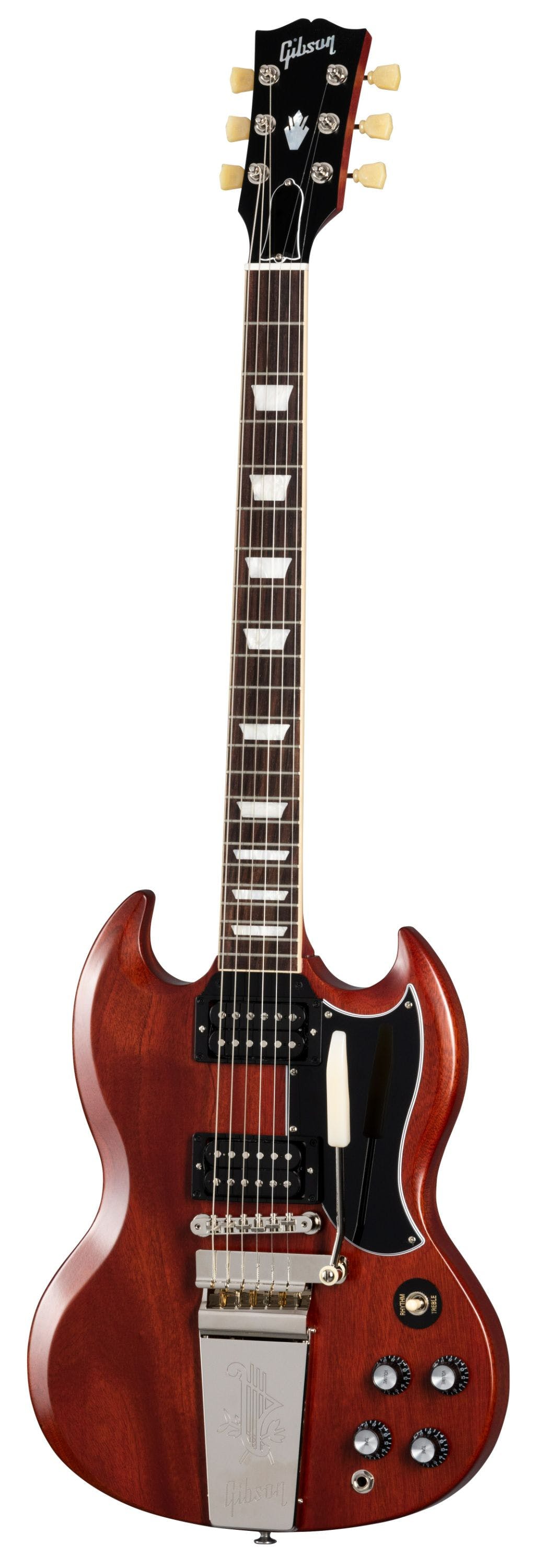 Gibson SG Standard '61 Maestro Vibrola Faded Electric Guitar, Vintage Cherry Satin |  GIBSON |  ELECTRIC GUITAR |  Zoso Music