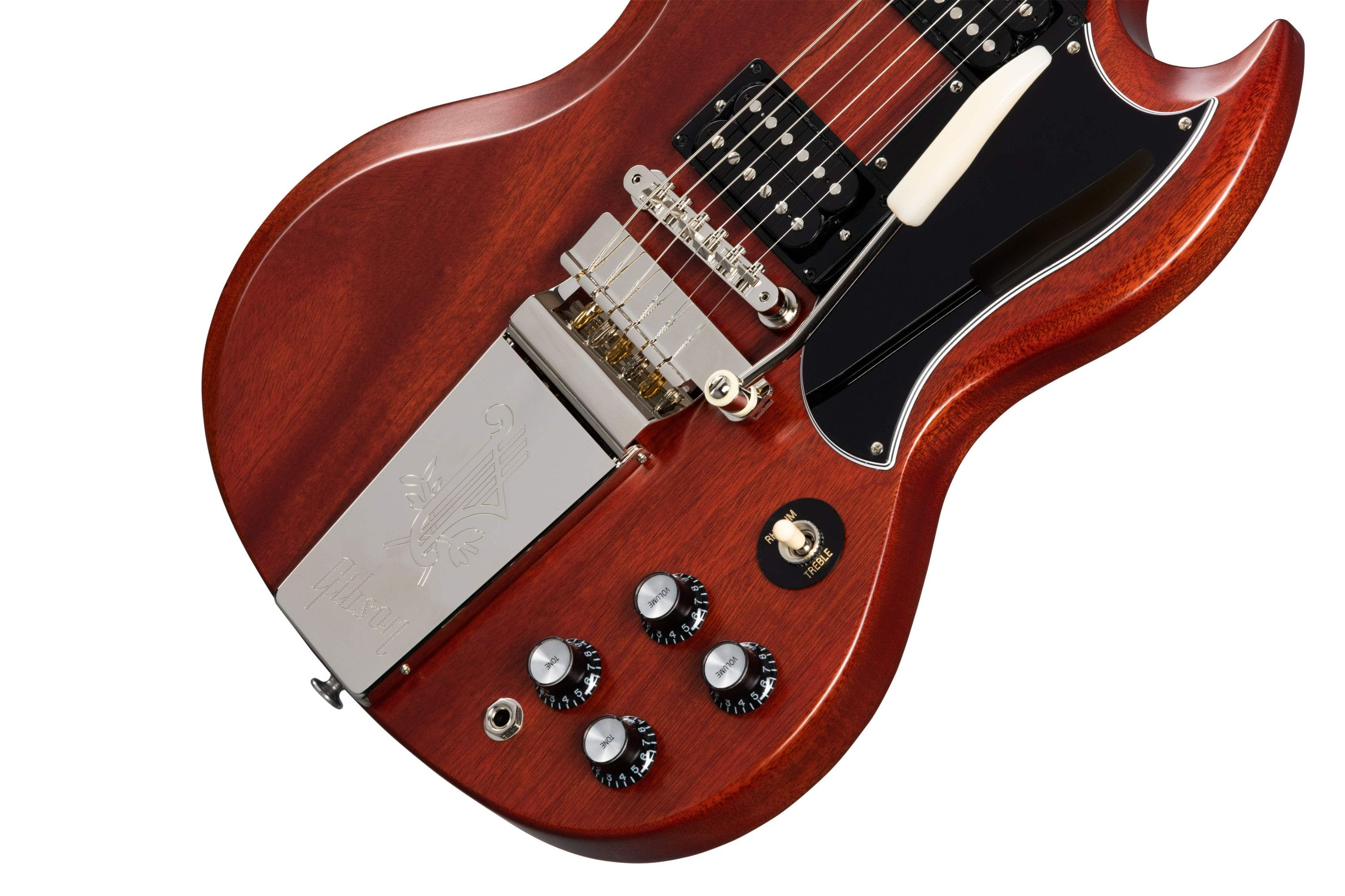Gibson SG Standard '61 Maestro Vibrola Faded Electric Guitar, Vintage Cherry Satin |  GIBSON |  ELECTRIC GUITAR |  Zoso Music