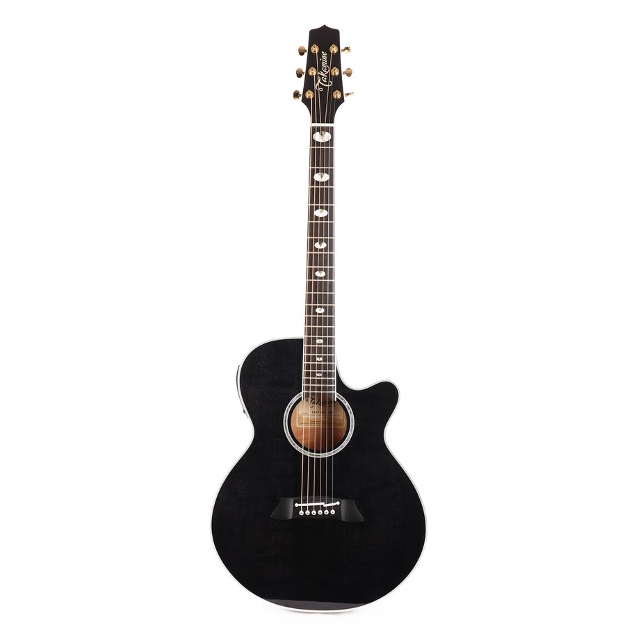 TAKAMINE TSP158C SBL PRO SERIES THINLINE FX CUTAWAY ACOUSTIC-ELECTRIC GUITAR, CT-3N PREAMP & SEMI-HARD CASE (MADE IN JAPAN)