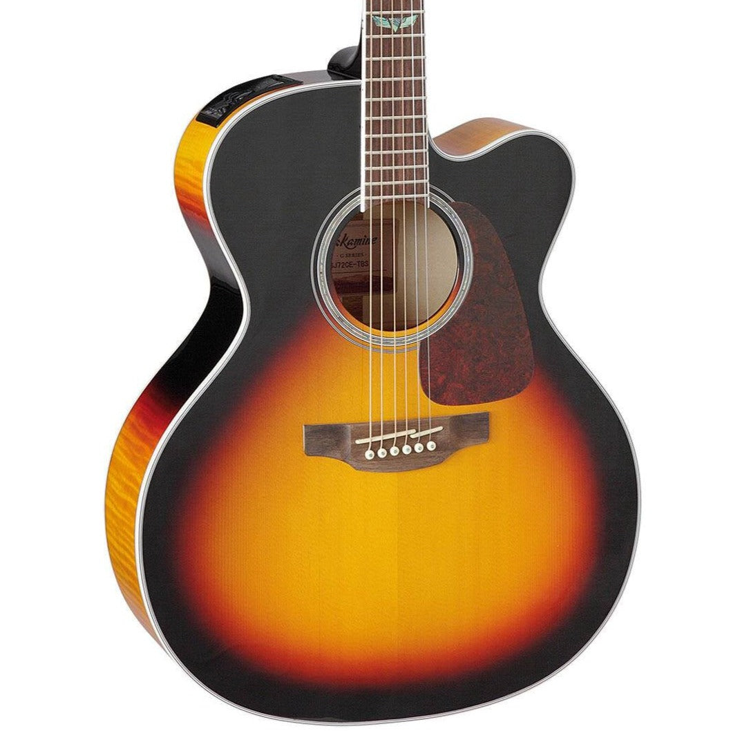 TAKAMINE GJ72CE BSB JUMBO CUTAWAY SOLID SPRUCE TOP ACOUSTIC-ELECTRIC WITH TK-40D PREAMP