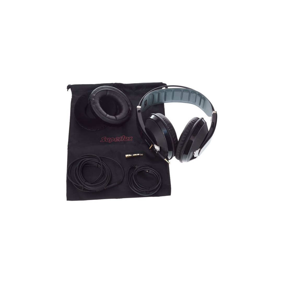 SUPERLUX HD662EVO BK PROFFESIONAL STUDIO MONITORING HEADPHONE COLOR BLACK, SUPERLUX, HEADPHONE, superlux-heaphones-sup-hd662evo-bk, ZOSO MUSIC SDN BHD