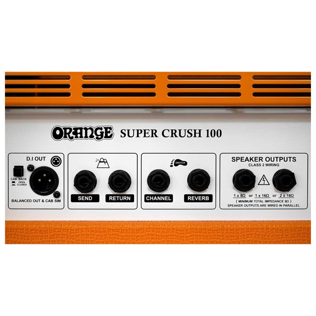 Orange Super Crush 100h  Electric Guitar Amp Head 100watts Solid State Head |  ORANGE |  Musical Instrument Amplifiers |  Zoso Music