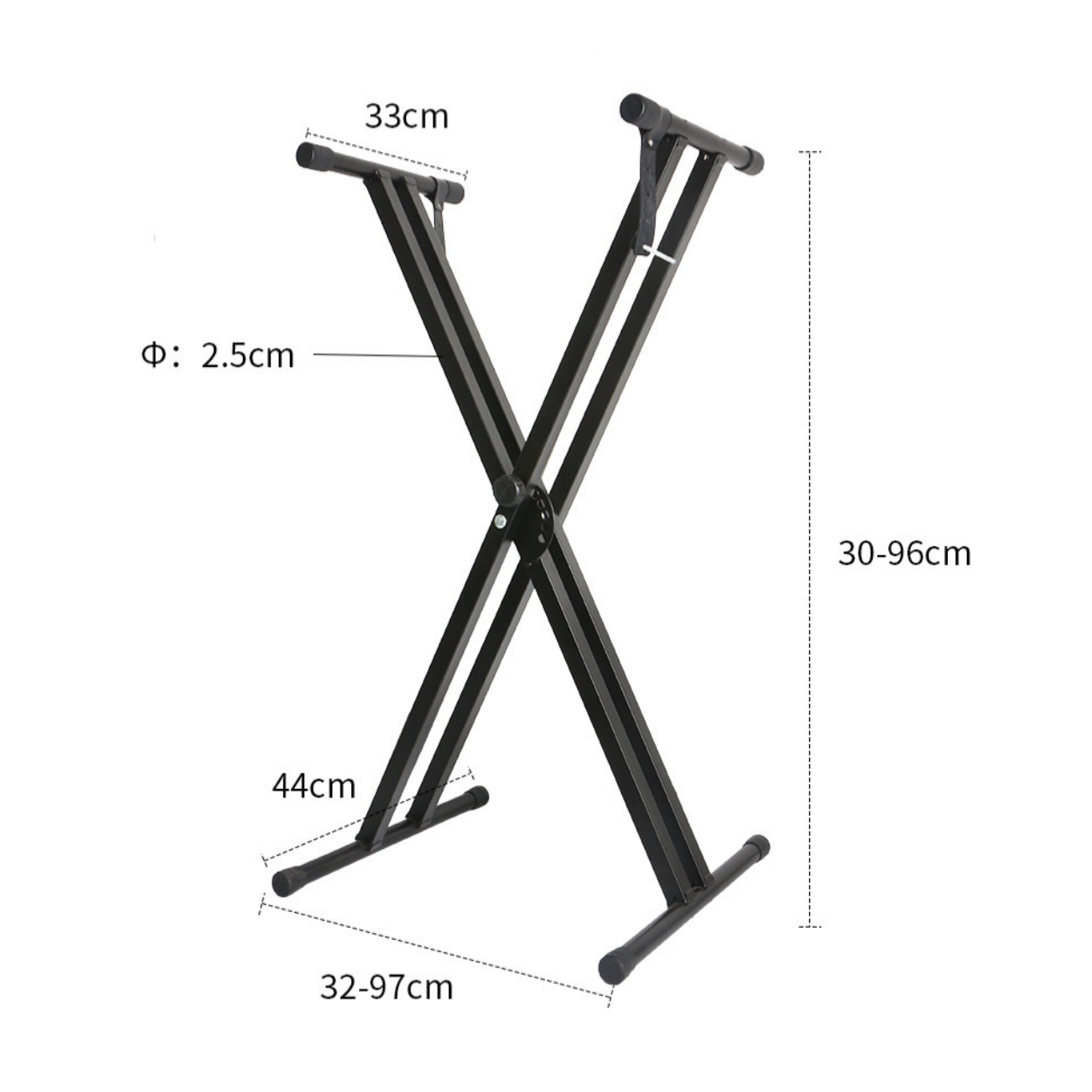 NEOWOOD Q2XC ASSEMBLY TYPE DOUBLE X KEYBOARD STAND, NEOWOOD, STAND, neowood-stand-neo-q2xc, ZOSO MUSIC SDN BHD