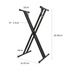 NEOWOOD Q2XC ASSEMBLY TYPE DOUBLE X KEYBOARD STAND, NEOWOOD, STAND, neowood-stand-neo-q2xc, ZOSO MUSIC SDN BHD