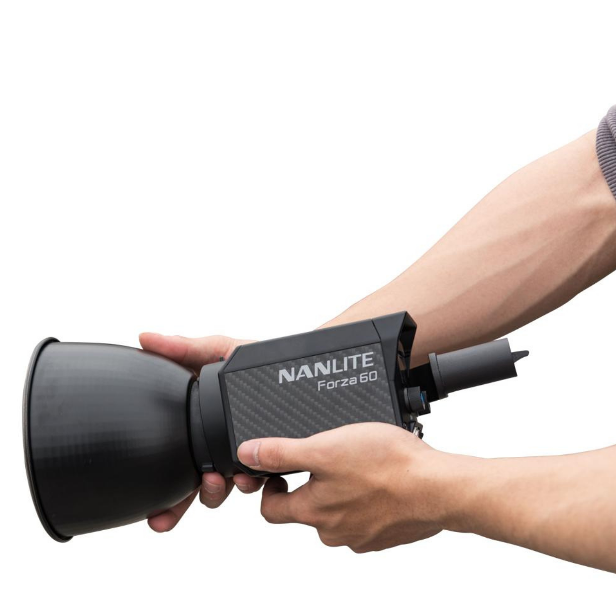 NANLITE FORZA 60 W/BH-FZ60, AS-BA-FZ60 (60 LED LIGHT 5600K, BATTERY HOLDER,BOWENS MOUNT ADAPTER), NANLITE, VIDEO LIGHTING, nanlite-video-lighting-forza60, ZOSO MUSIC SDN BHD
