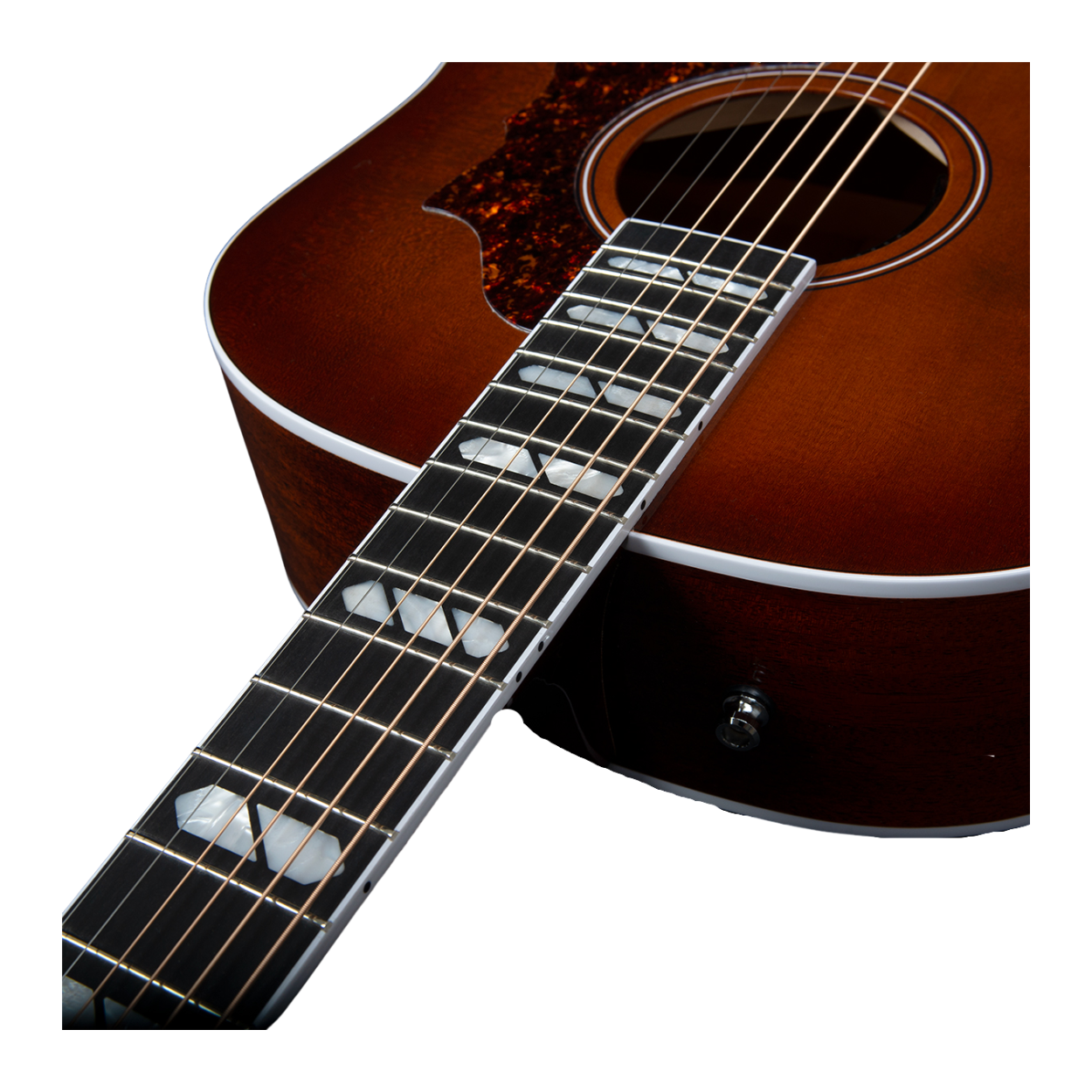 Godin Metropolis Ltd Havana Burst Hg Eq Full Solid Acoustic Guitar