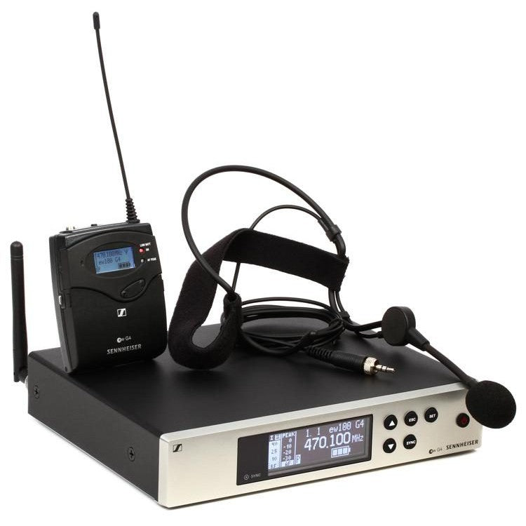 SENNHEISER EW 100 G4-ME3 WIRELESS HEADWORN MICROPHONE SYSTEM WITH GATOR GM-1W WIRELESS BAG (EW100 G4 ME3), SENNHEISER, WIRELESS MICROPHONE SYSTEM, sennheiser-wireless-microphone-system-ew100g4me3-gm1w, ZOSO MUSIC SDN BHD