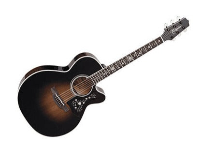 TAKAMINE EF450C-TT TBB THERMAL TOP SERIES NEX CUTAWAY ACOUSTIC-ELECTRIC GUITAR, TRANSPARENT BLACK BURST, TLD-2 PREAMP & HARD CASE (MADE IN JAPAN)