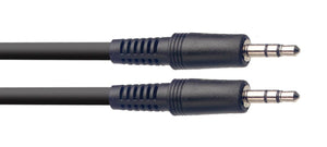 STAGG SAC2MPSMPSB AUDIO CABLE MINI JACK/MINI JACK (M/M) 2M (6"), STAGG, CABLES, stagg-cable-sac2mpsmpsb, ZOSO MUSIC SDN BHD