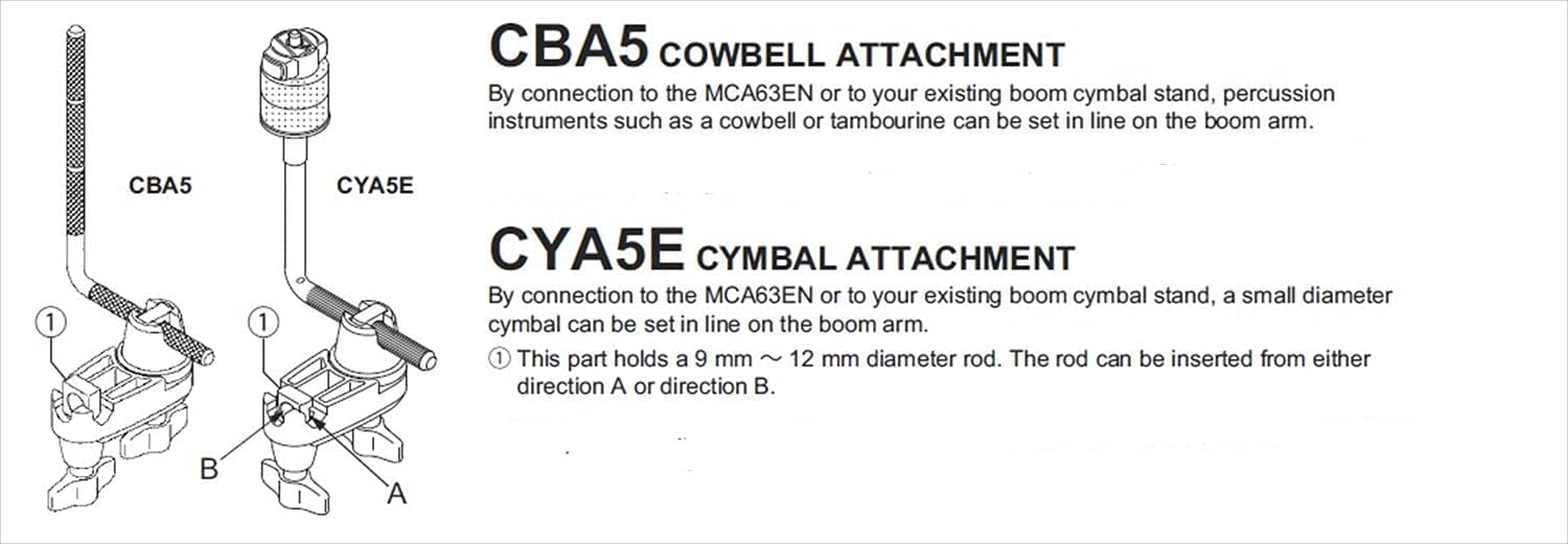 Tama CBA5 Cowbell Attachment, TAMA, DRUM HARDWARE, tama-drum-hardware-cba5, ZOSO MUSIC SDN BHD